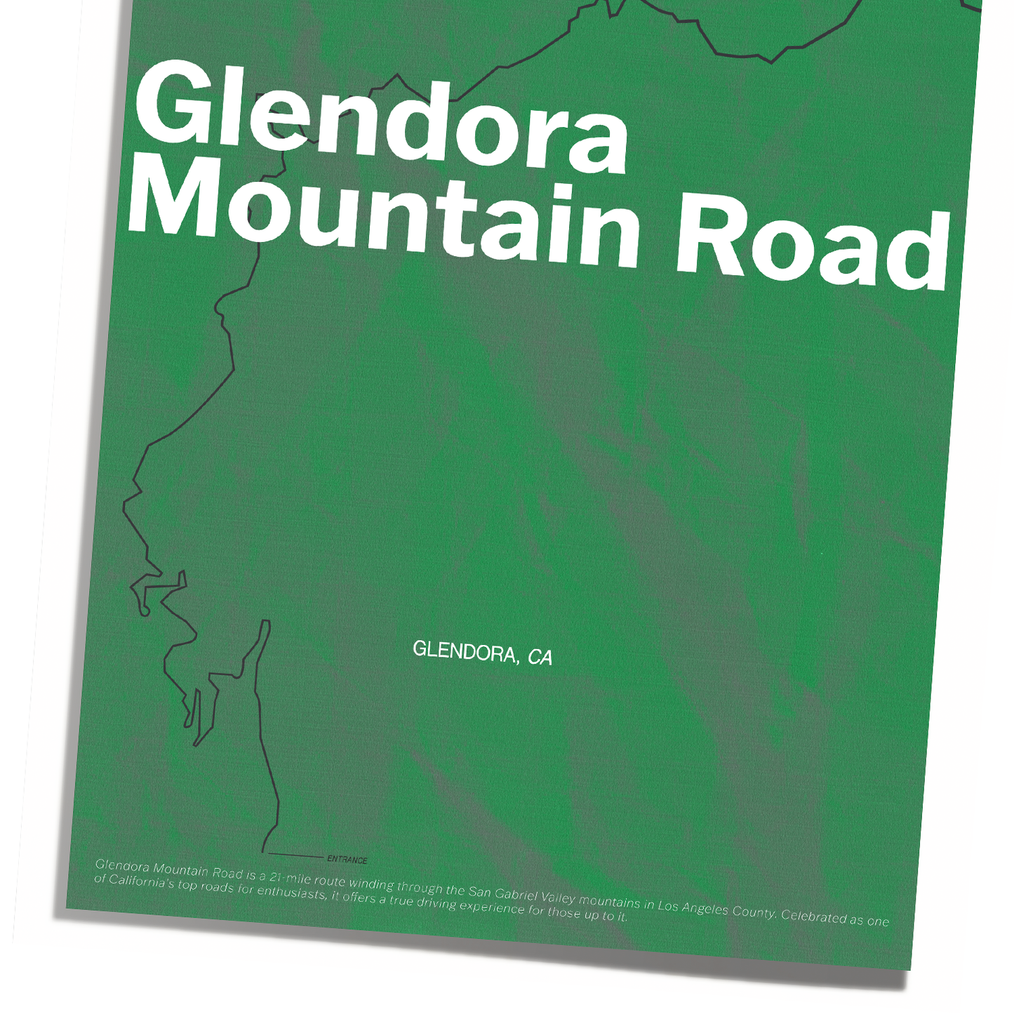 "GLENDORA MOUNTAIN ROAD" PRINT