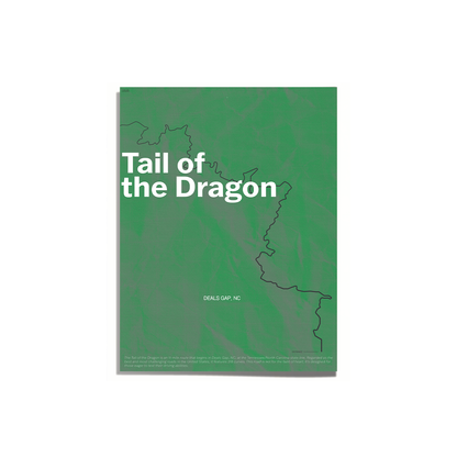 "TAIL OF THE DRAGON" PRINT